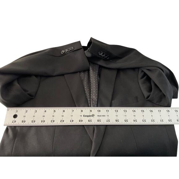 NWT Isaac Mizrahi New York Youth Size 20 Black Blazer Two Button Wool Child New - Picture 4 of 13